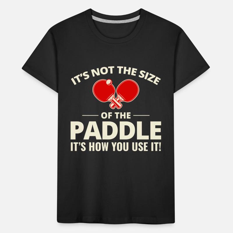 Ping Pong Master Table Tennis Coach Paddle Player Kids' Premium Organic T-Shirt