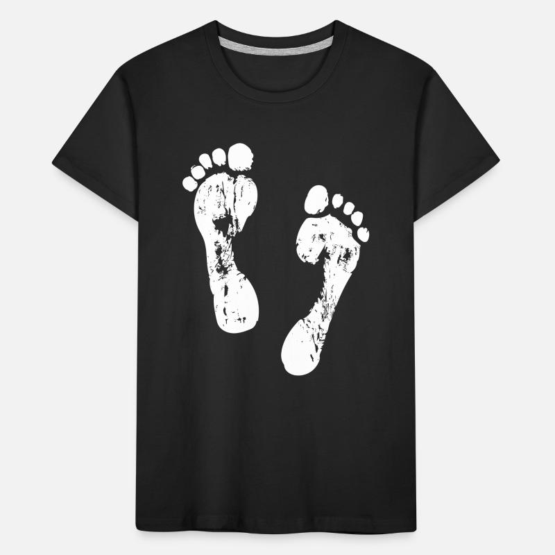Empreintes de pas dans le sable T-shirt bio Premium Enfant