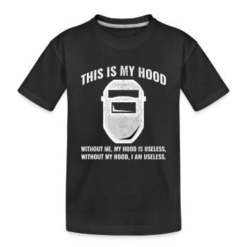 Schweißschweißer Metallbau Eisenarbeiter - Kinder Premium Bio T-Shirt - Schwarz - Vorne