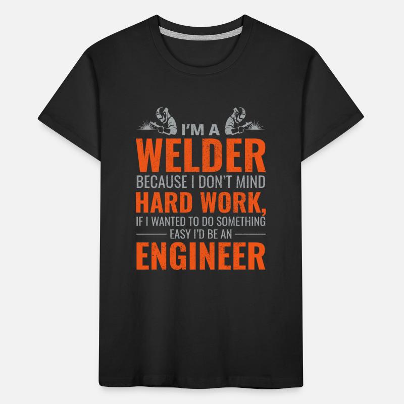 Weld Welding Welder Metal Construction Ironworker Kids' Premium Organic T-Shirt