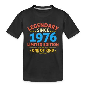 Legendary since 1976 Limited Edition - Kids' Premium Organic T-Shirt - black - Front