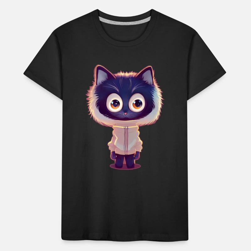 Fuchskatze mit Pullover Kinder Premium Bio T-Shirt