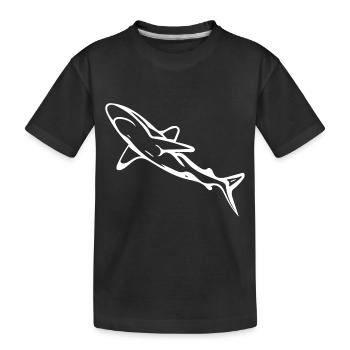 Élégant requin d’eau profonde - T-shirt bio Premium Enfant - noir - Devant