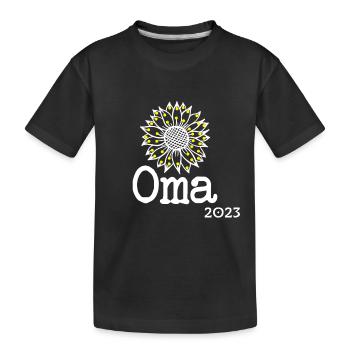 Grand-mère 2023 - Grand-mère enceinte 2023 - T-shirt bio Premium Enfant - noir - Devant