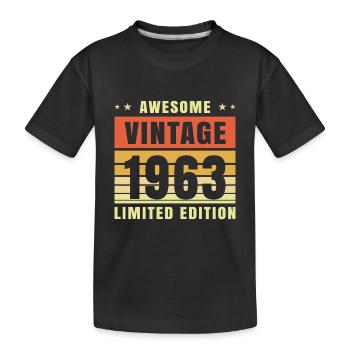 1963 - Kids' Premium Organic T-Shirt - black - Front
