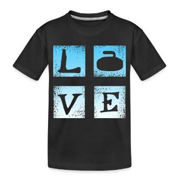 Cher curling - T-shirt bio Premium Enfant - noir - Devant