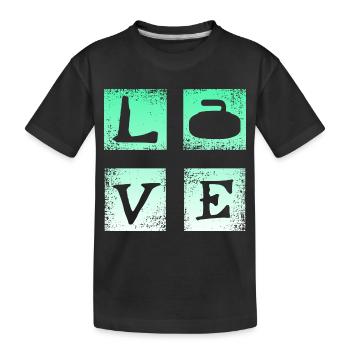 Cher curling - T-shirt bio Premium Enfant - noir - Devant