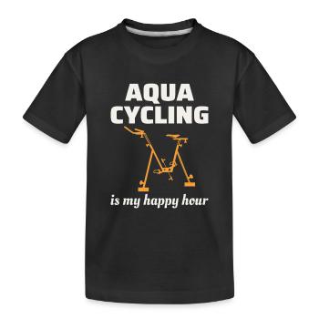 Aqua Cycling Piscine Fitness Training Coach - T-shirt bio Premium Enfant - noir - Devant