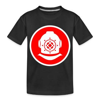 Apnoe Tauchen Kreis - Kinder Premium Bio T-Shirt - Schwarz - Vorne