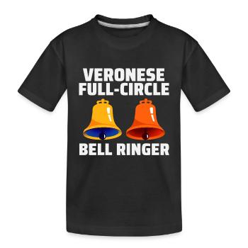 Veronese Full-Circle Bell Ringer Ringing Hobby - Kids' Premium Organic T-Shirt - black - Front