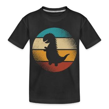T-Rex - Kinder Premium Bio T-Shirt - Schwarz - Vorne