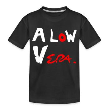 A low vera - Kids' Premium Organic T-Shirt - black - Front