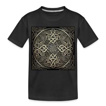 Motif celtique - T-shirt bio Premium Enfant - noir - Devant