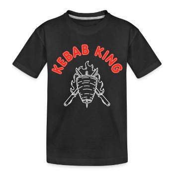 Kebab King Döner Kebab Grill - T-shirt bio Premium Enfant - noir - Devant