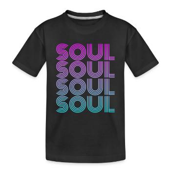 Musique soul - T-shirt bio Premium Enfant - noir - Devant
