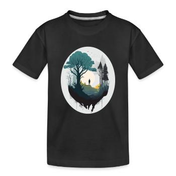 SURREAL - Kinder Premium Bio T-Shirt - Schwarz - Vorne