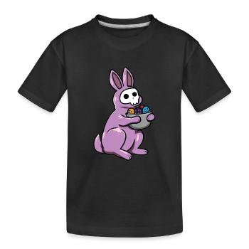 Gothic Rabbit Gothic Rabbit Gothic Easter Emo Goth - Kids' Premium Organic T-Shirt - black - Front