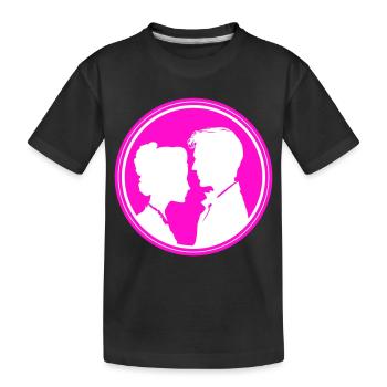 Mariage de couple Mariage de couple - T-shirt bio Premium Enfant - noir - Devant