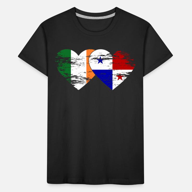 Irlande Drapeau du Panama utilisé T-shirt bio Premium Enfant