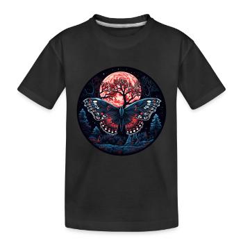 Papillon papillon insecte la nuit - T-shirt bio Premium Enfant - noir - Devant