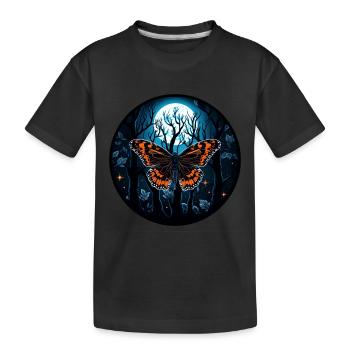 Papillon papillon insecte la nuit - T-shirt bio Premium Enfant - noir - Devant