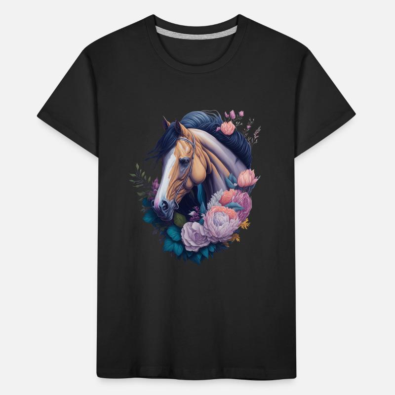 Fleurs de cheval T-shirt bio Premium Enfant