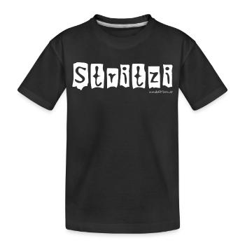 Stritzi - Strolch, cheeky, Austrian dialect - Kids' Premium Organic T-Shirt - black - Front