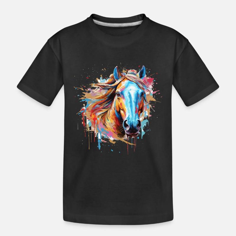 Cheval - T-shirt bio Premium Enfant - noir