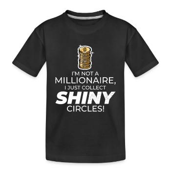 Numismatique de collection de pièces de monnaie - T-shirt bio Premium Enfant - noir - Devant