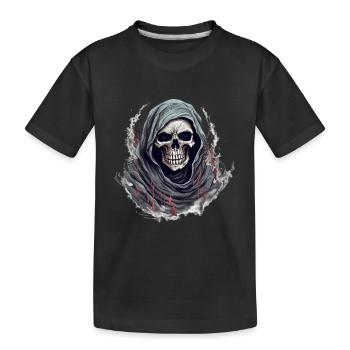 Déguisement de squelette d’Halloween - T-shirt bio Premium Enfant - noir - Devant
