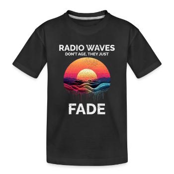 Radiant Sunset Radio Waves Sky Eternal Ham Radio - T-shirt bio Premium Enfant - noir - Devant