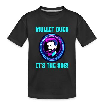 Néon rétro Signe des années 80 Style Mulet Hair - T-shirt bio Premium Enfant - noir - Devant