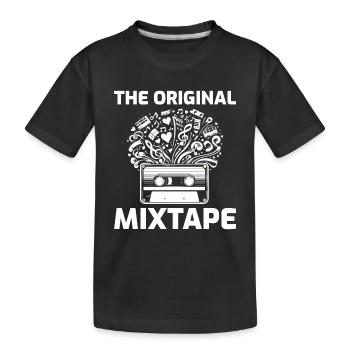 Mixtape Magic des années 80 : Explosion musicale avec cassette - T-shirt bio Premium Enfant - noir - Devant
