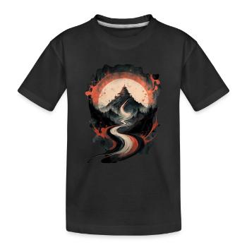 Temple chinois : mysticisme et splendeur - T-shirt bio Premium Enfant - noir - Devant