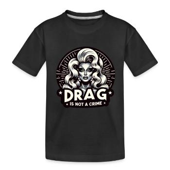 Inspiré exclusif de la culture drag et de la drag queen - T-shirt bio Premium Enfant - noir - Devant