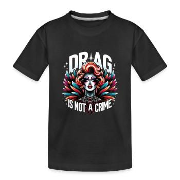 Culture drag exclusive et inspiration drag queen - T-shirt bio Premium Enfant - noir - Devant