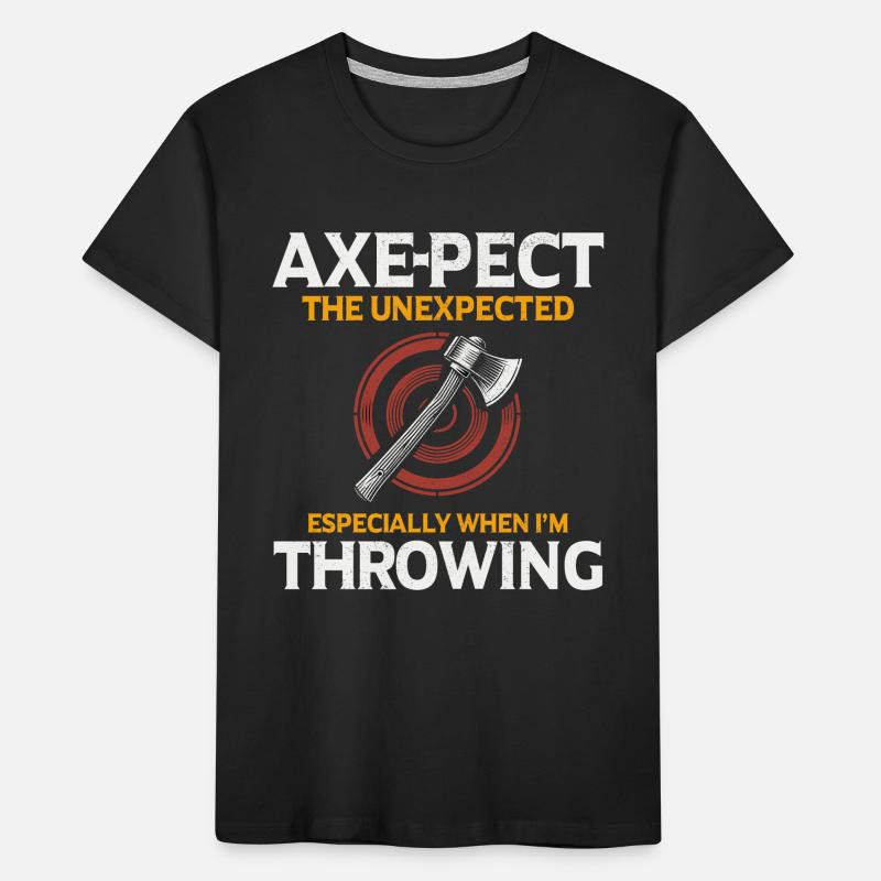Axe-pect the Unexpected Axe Throwing Lumberjack Kids' Premium Organic T-Shirt