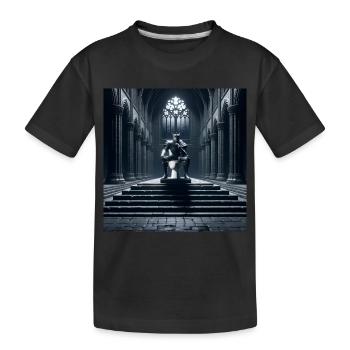 Fart Souls - Hollow Knight on Porcelain Throne #10 - Kids' Premium Organic T-Shirt - black - Front