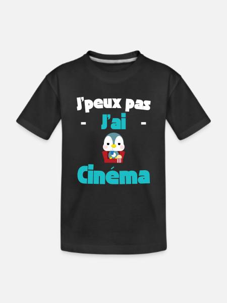 J'peux pas j'ai Cinéma - T-shirt bio Premium Enfant - noir