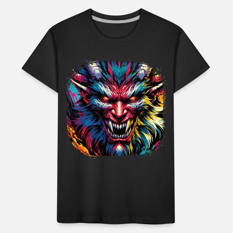 Graffiti Devil Demon Street Art Devil Kids' Premium Organic T-Shirt
