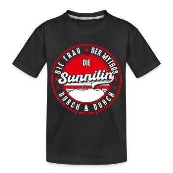 Hatay Frau Sunniten - Kinder Premium Bio T-Shirt - Schwarz - Vorne