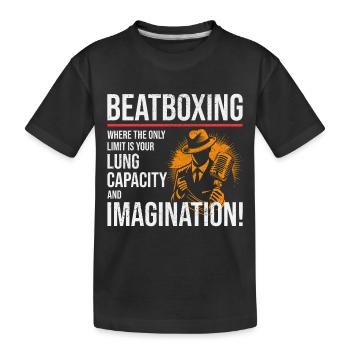 Beatboxing Culture Rhythmic Beatbox Artistry Music - Kids' Premium Organic T-Shirt - black - Front