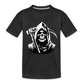 Étreinte de la Faucheuse - Monochrome - T-shirt bio Premium Enfant - noir - Devant