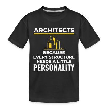Architectes : chaque structure a besoin de personnalité ! 🏰 - T-shirt bio Premium Enfant - noir - Devant