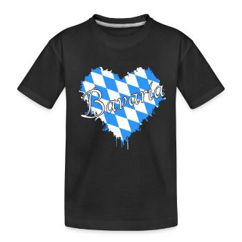 Bavaria Bayern - Kinder Premium Bio T-Shirt - Schwarz - Vorne