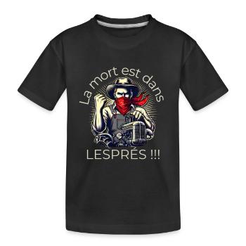Death is in LESPRÉS - Kids' Premium Organic T-Shirt - black - Front