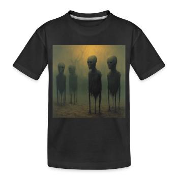 scary horror surrealizm - Kinder Premium Bio T-Shirt - Schwarz - Vorne