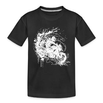 Off-Road Vague Moto Sport Moto Splash Style - T-shirt bio Premium Enfant - noir - Devant