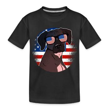 Amérique du Nord - T-shirt bio Premium Enfant - noir - Devant