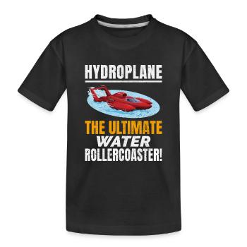 Hydroplane, Boat Racing, Rollercoaster Adventure, - T-shirt bio Premium Enfant - noir - Devant